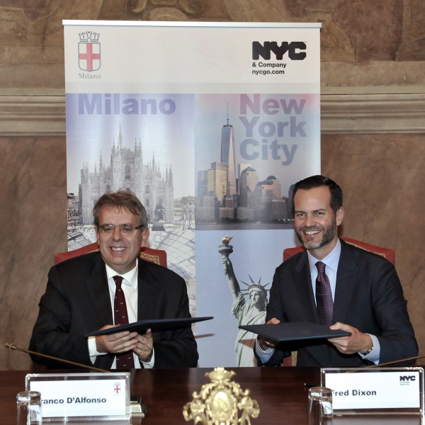 New York City e Milano annunciano l’accordo d’intesa per incrementare i flussi turistici tra le due destinazioni