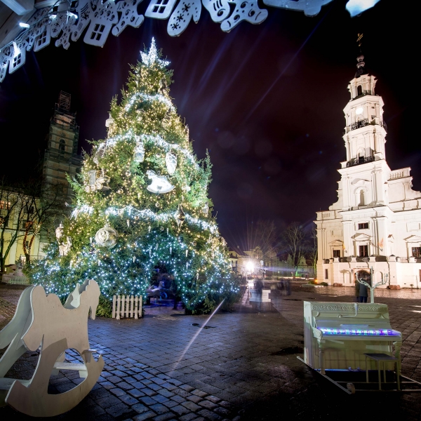 Le luci del Natale in Lituania