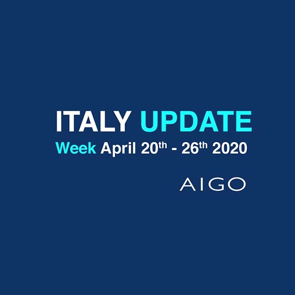 Italy Update, Week 20-26 April, 2020