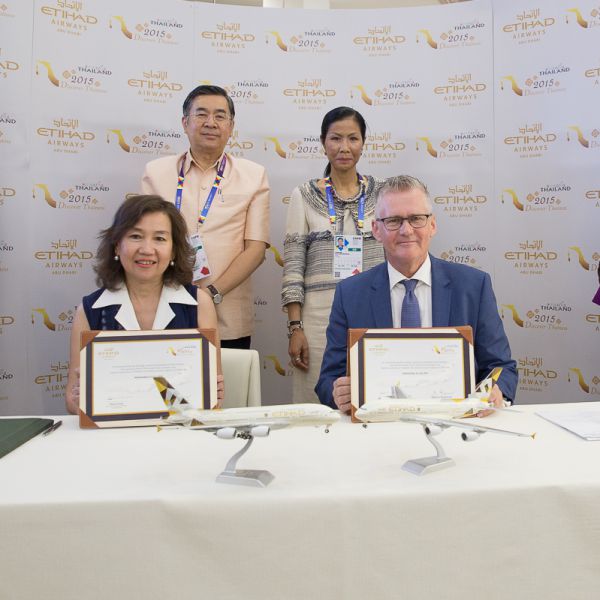 Etihad Airways e Tourism Authority of Thailand firmano un nuovo accordo per promuovere il turismo