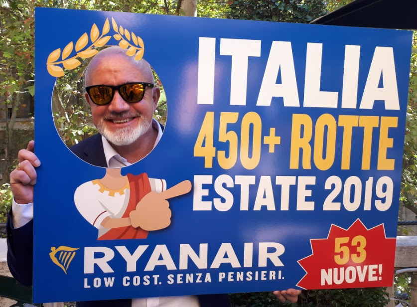 RYANAIR LANCIA 53 NUOVE ROTTE IN ITALIA PER LA PROGRAMMAZIONE ESTIVA 2019