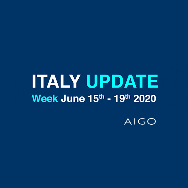 Italy Update, 15-19 giugno 2020