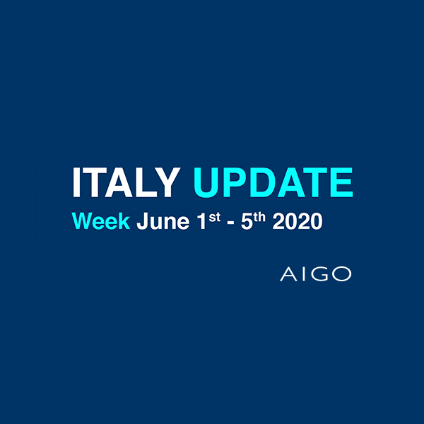 Italy Update, 1-5 giugno 2020