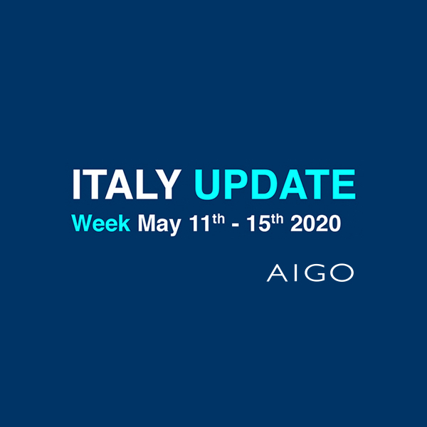 Italy Update, 11-15 Maggio 2020